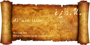 Ősze Uzor névjegykártya